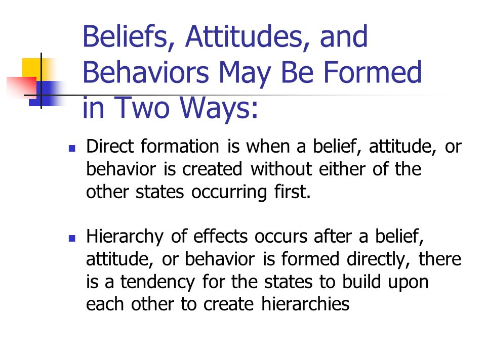Behavior influences attitude